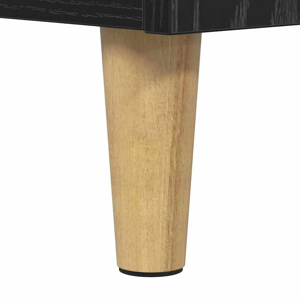 Sideboard Cabinet Black Oak 60x35x70cm Engineered Wood