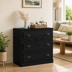 Black Oak 70cm Storage Sideboard for Dining Spaces