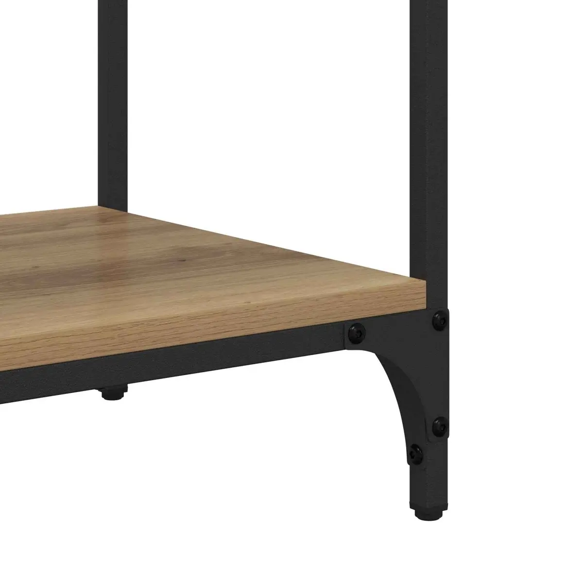 Brown Industrial Style Console Table for Living Space