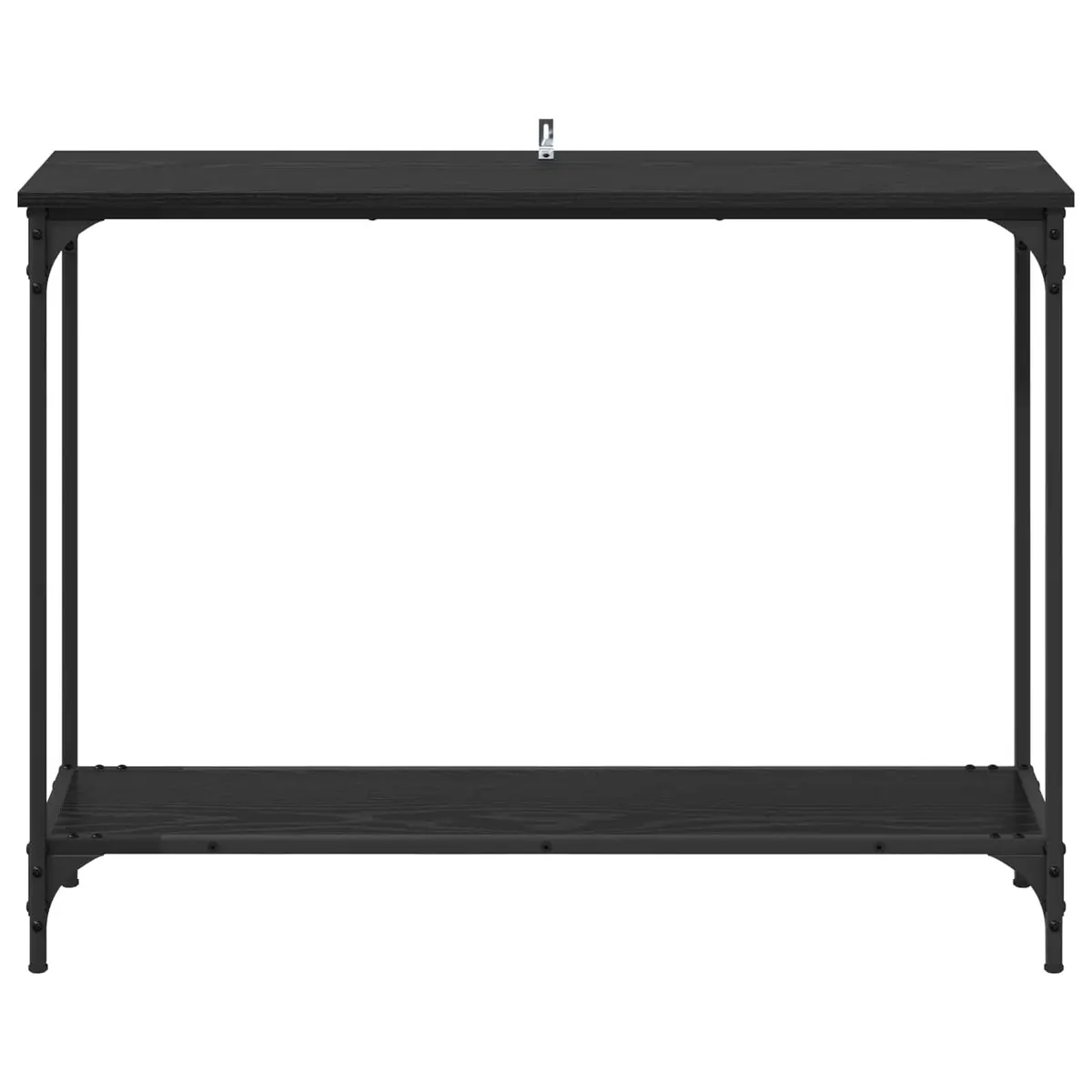 Console Table Black Engineered Wood Industrial Style 101cm x 30.5cm x 75cm Steel Frame