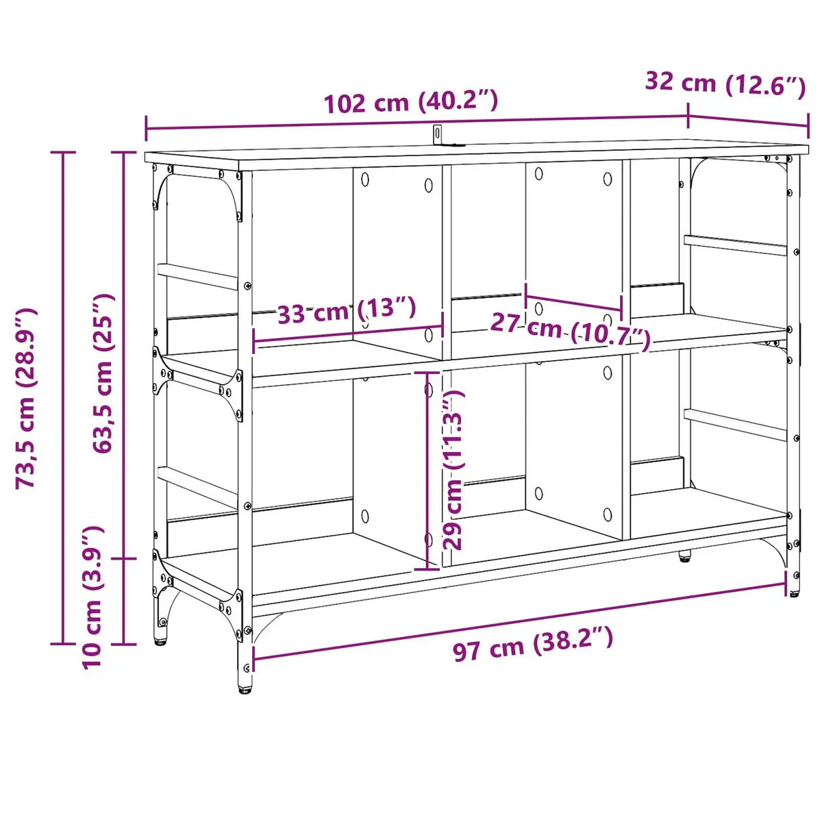 Black Oak Sideboard for Storage Solutions