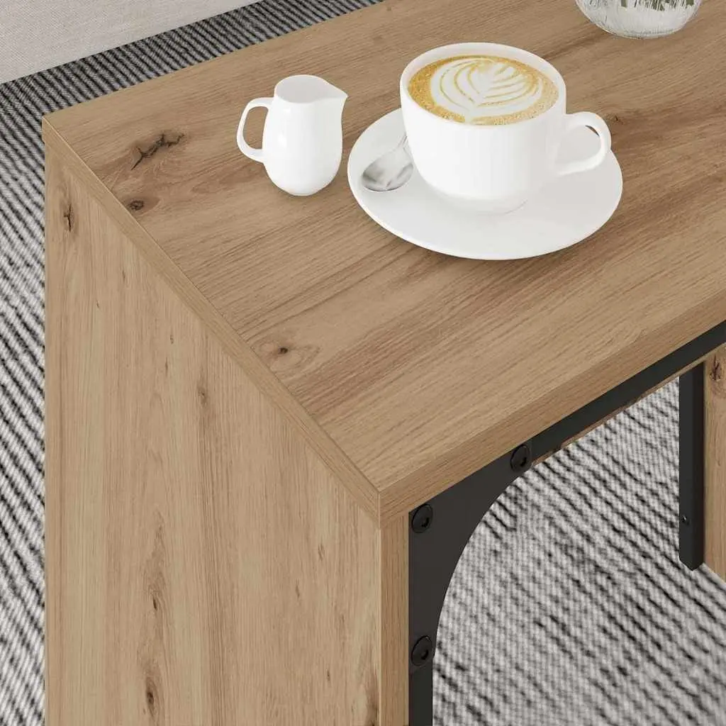 Nesting Coffee Table Set of 3 in Brown