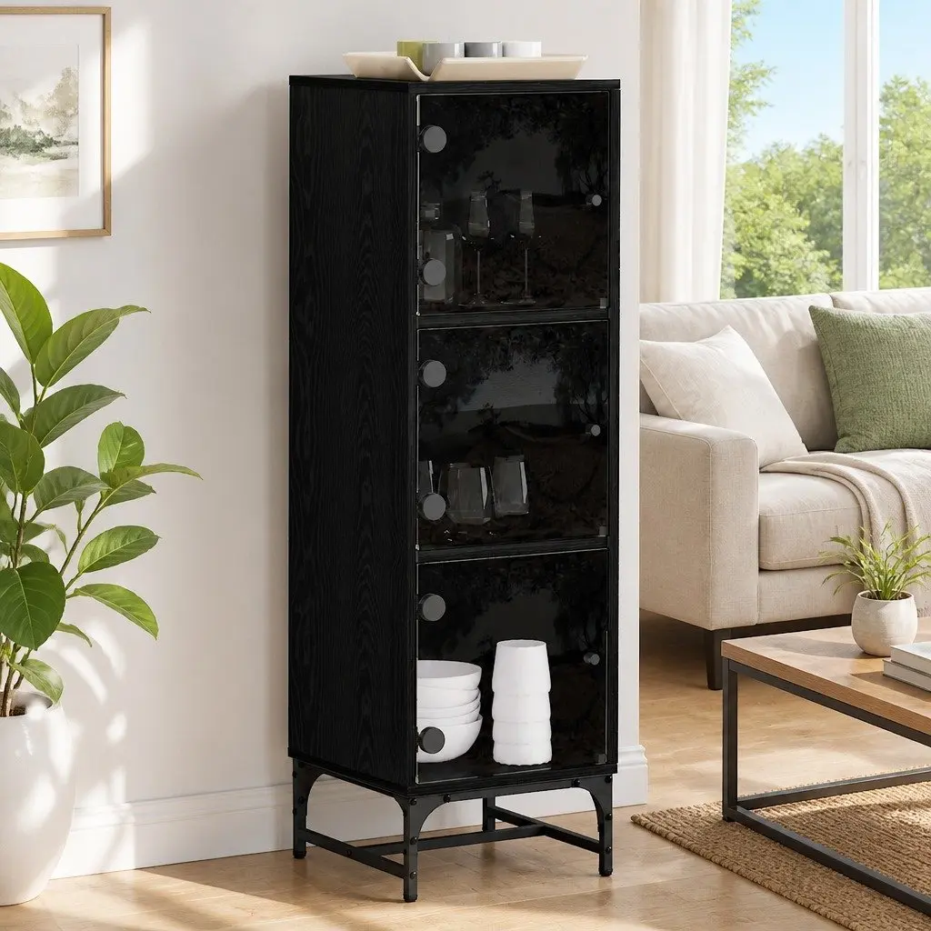 Black Sideboard for Dining Room and Living Space