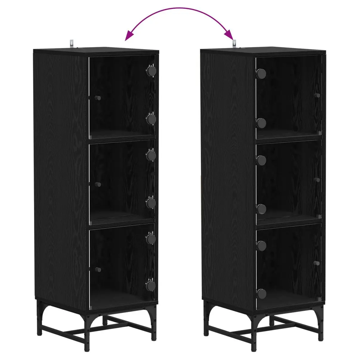 Black Sideboard for Dining Room and Living Space