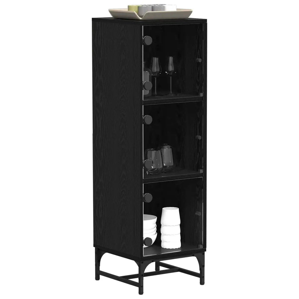 Black Sideboard for Dining Room and Living Space