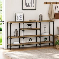 Brown Console Table for Entryway and Living Room