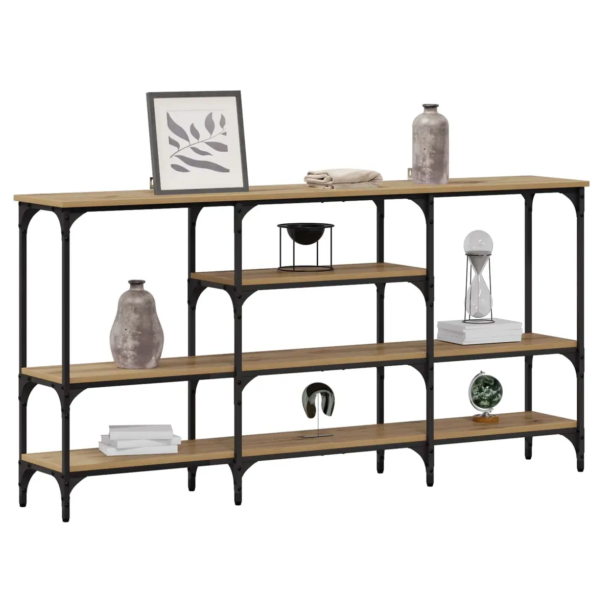 Brown Console Table for Entryway and Living Room