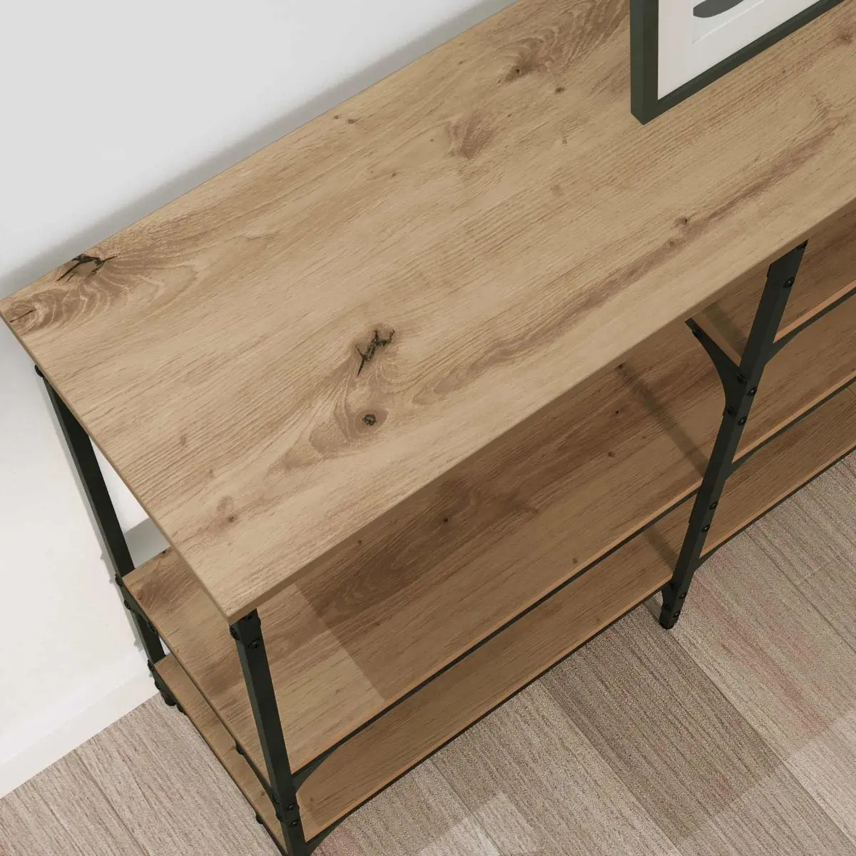 Brown Console Table for Entryway and Living Room