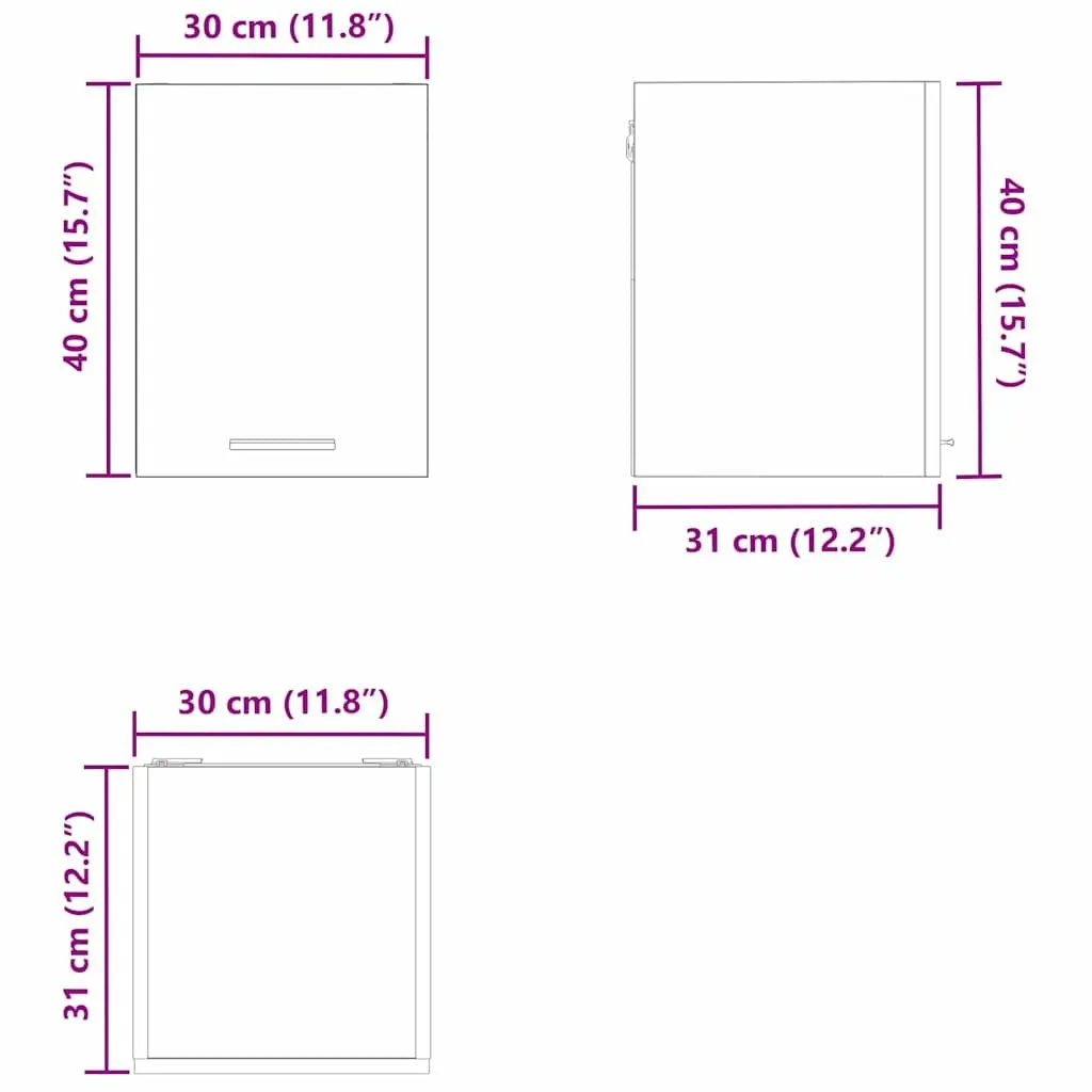 White Modern Hanging Kitchen Cabinet for Smart Storage