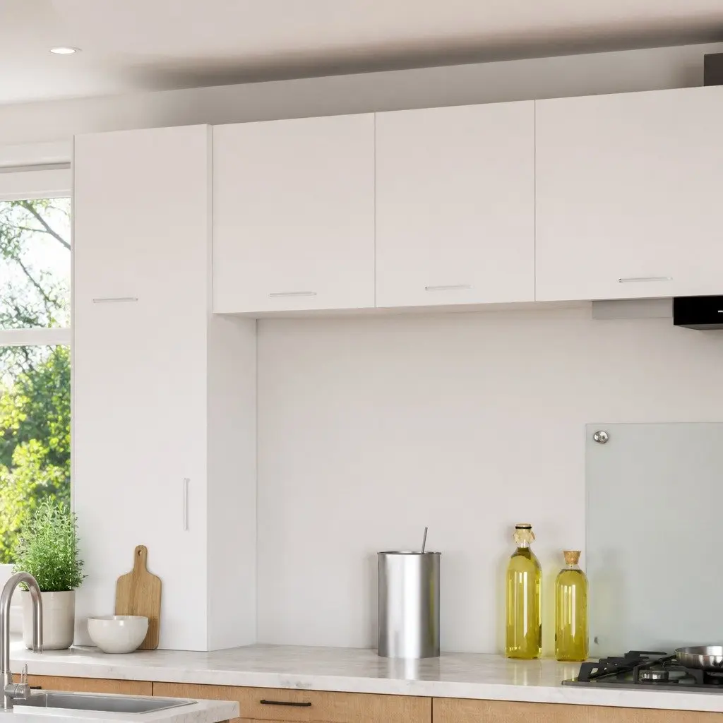 Hanging Kitchen Cabinet White Storage Cupboard Single Door Engineered Wood 40x31x40cm