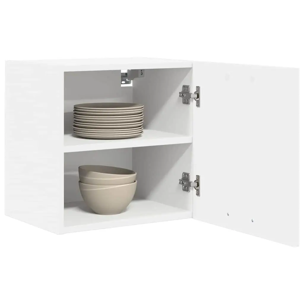 Hanging Kitchen Cabinet White Storage Cupboard Single Door Engineered Wood 40x31x40cm