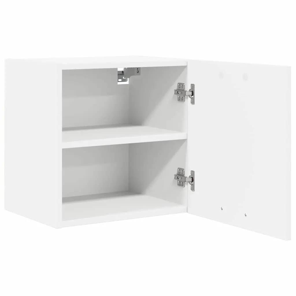 Hanging Kitchen Cabinet White Storage Cupboard Single Door Engineered Wood 40x31x40cm