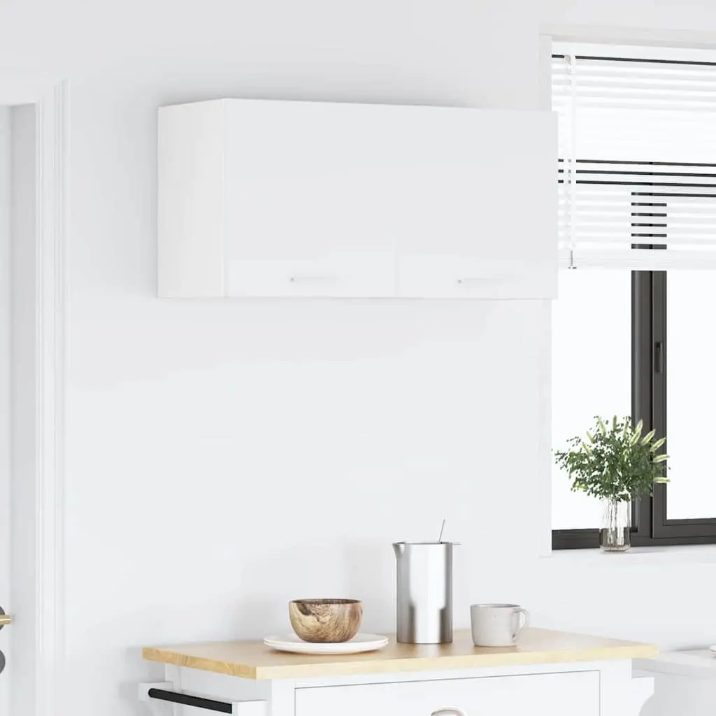 Hanging Kitchen Cabinet 2 Pieces White Modern Storage 40 x 31 x 40 cm