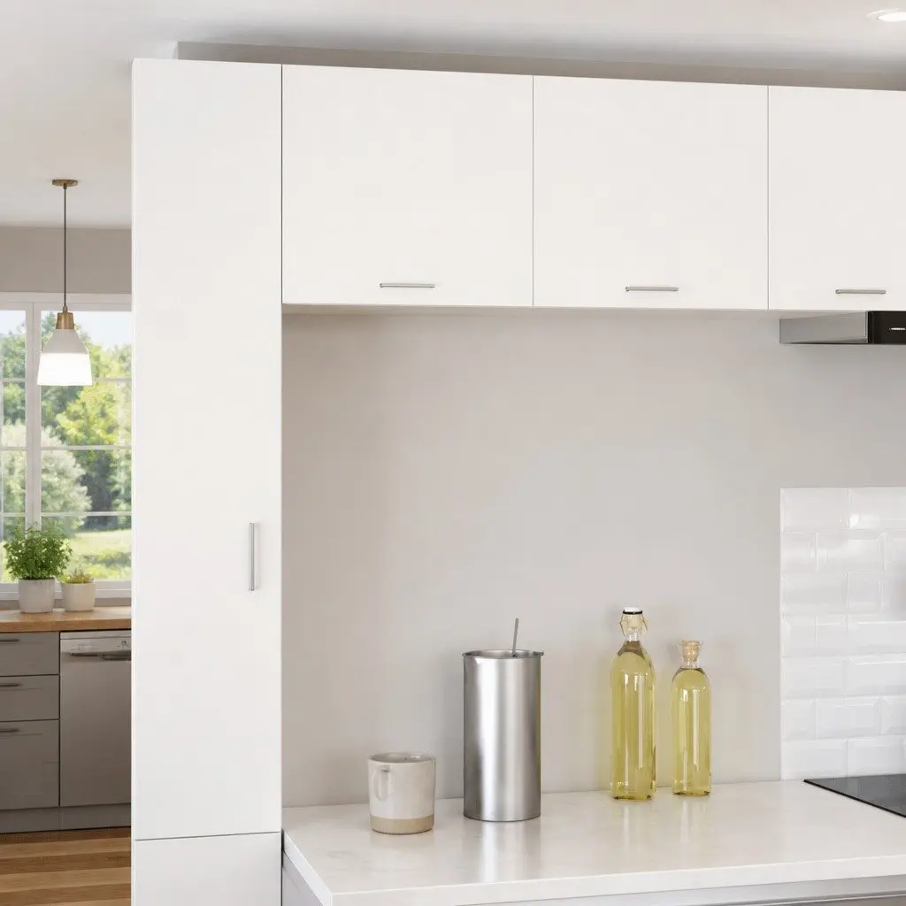 Hanging Kitchen Cabinet White Modern Engineered Wood 50 x 31 x 40 cm