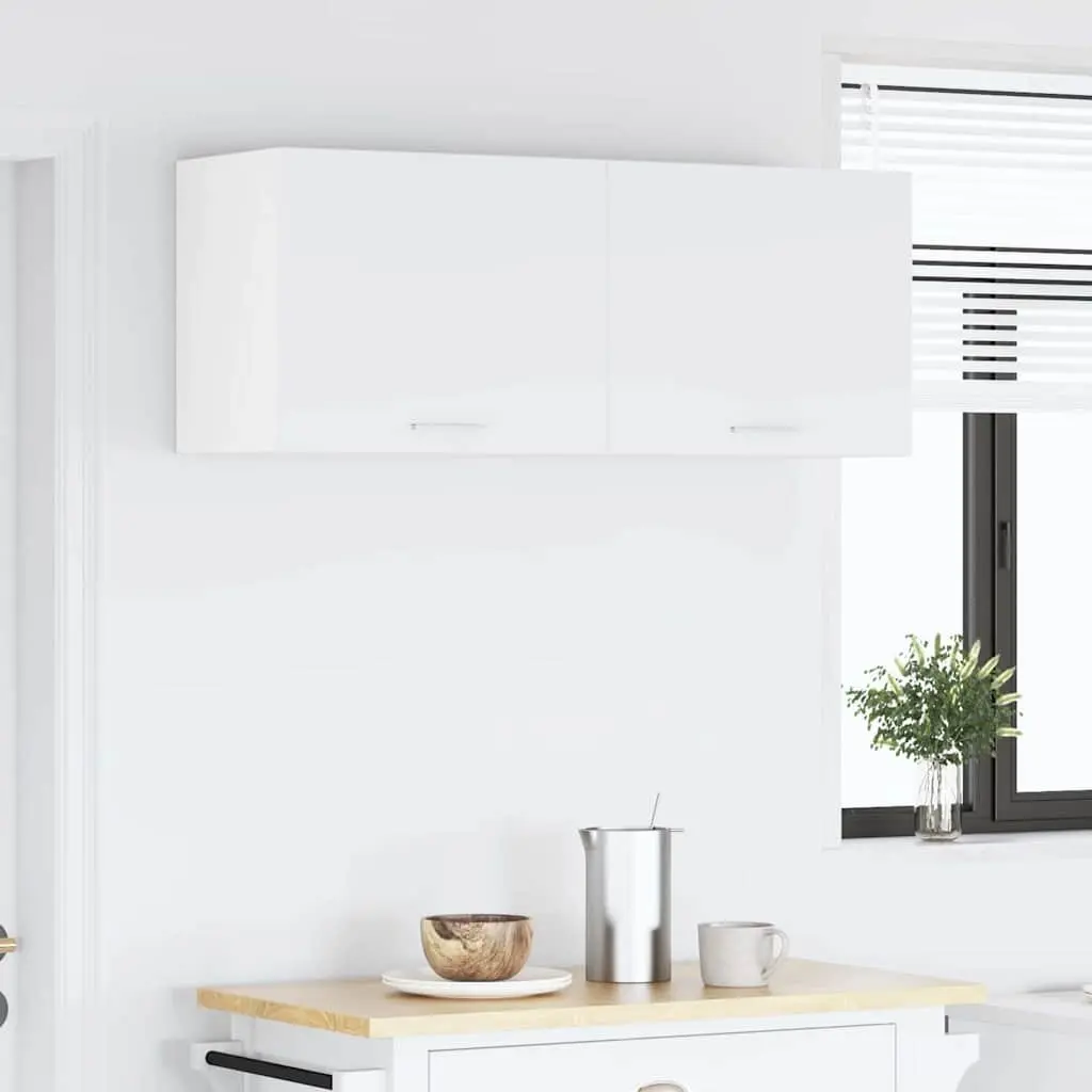 Hanging Kitchen Cabinet White Modern Engineered Wood 50 x 31 x 40 cm