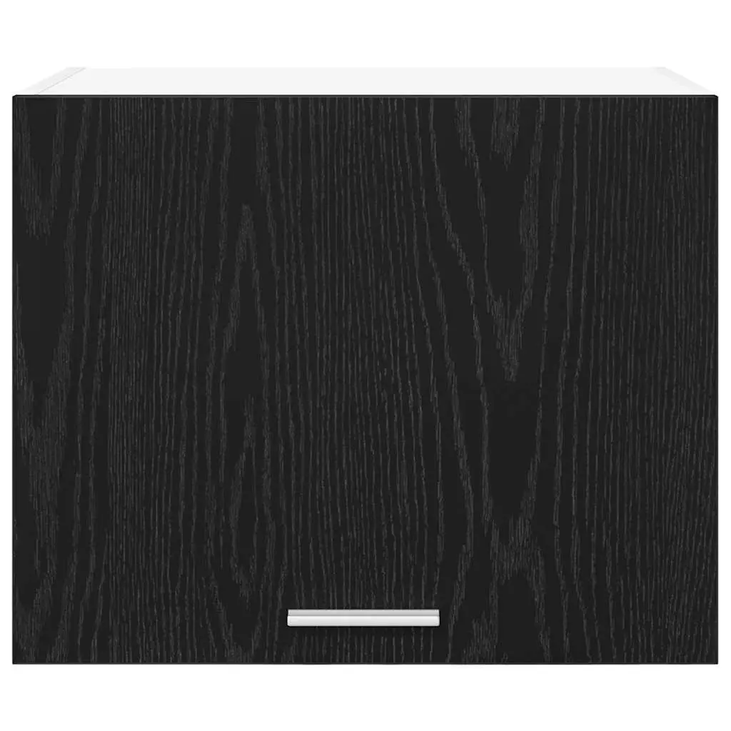 Hanging Kitchen Cabinet Modern Black Oak and White 50x31x40cm Engineered Wood Set of 2