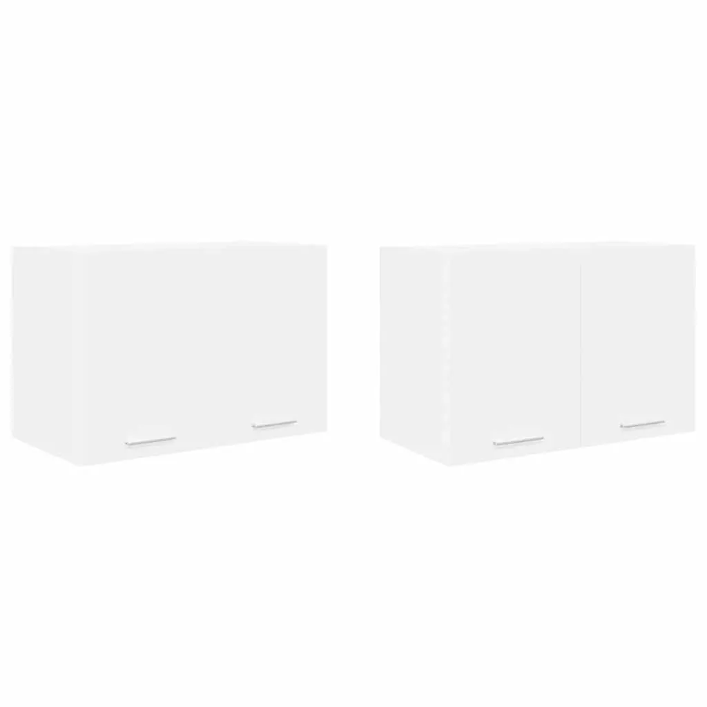 White Modern Hanging Kitchen Cabinet Set, 60x31x40cm