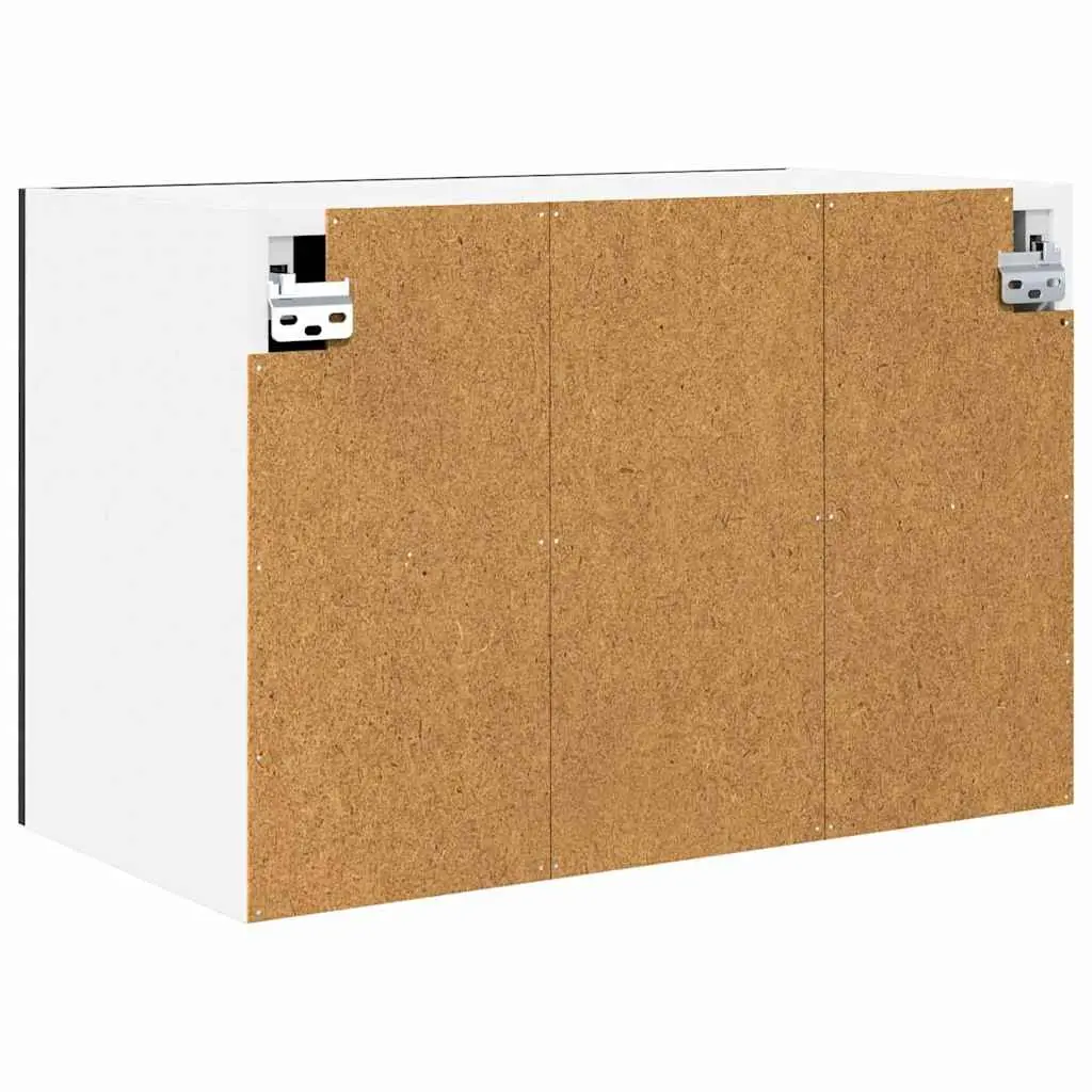 Hanging Kitchen Cabinet Door Storage Black Oak White 60x31x40cm Modern Design