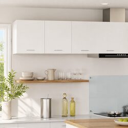 White Hanging Kitchen Cabinet for Modern Storage 80x31x40cm
