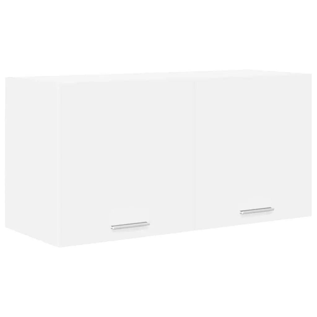 Hanging Kitchen Cabinet White Storage Cupboard Modern Door Design 80x31x40cm