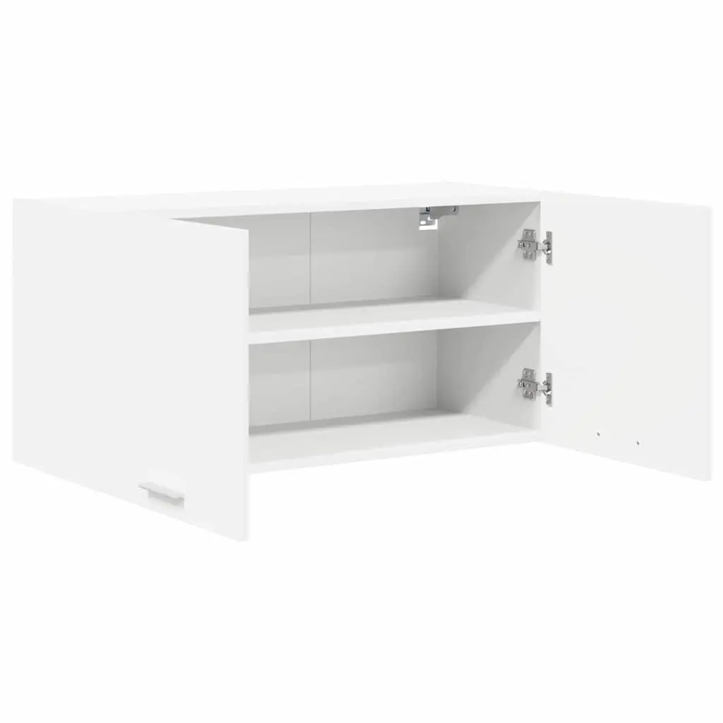 Hanging Kitchen Cabinet White Storage Cupboard Modern Door Design 80x31x40cm