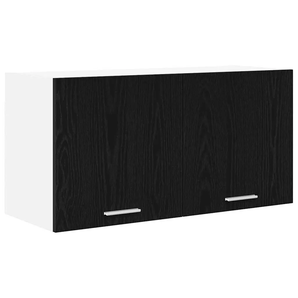 Hanging Kitchen Cabinet Black Oak 80 x 31 x 40 cm Engineered Wood