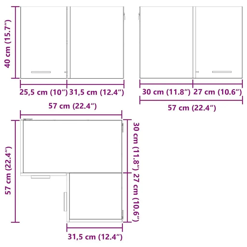 White Hanging Kitchen Cabinet for Organized Living