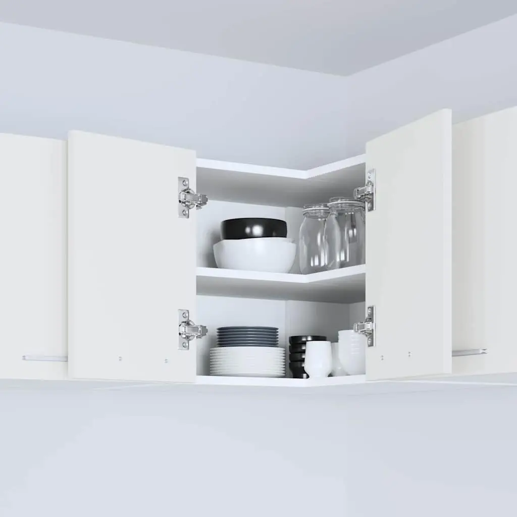 White Hanging Kitchen Cabinet for Organized Living
