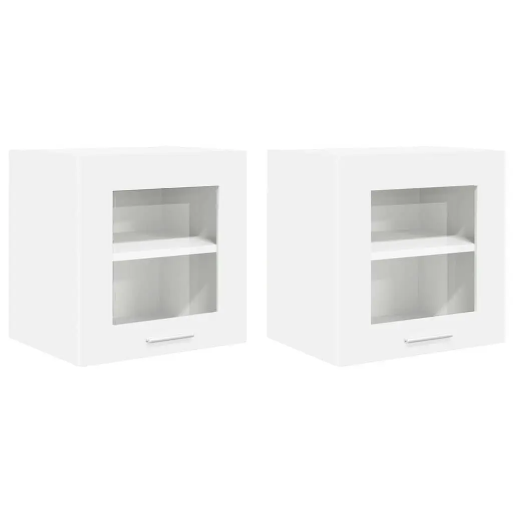 Hanging Kitchen Cabinet Set of 2 in White
