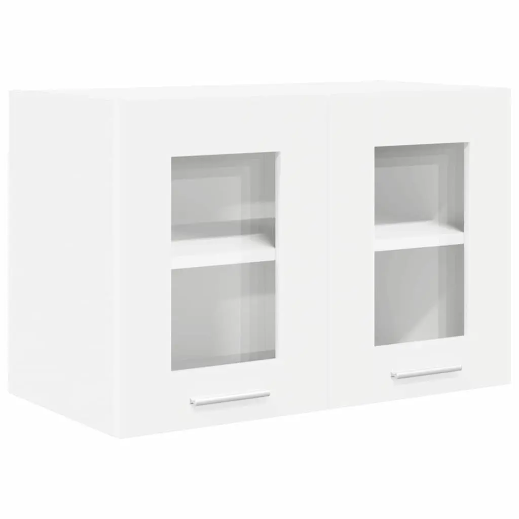 Hanging Kitchen Cabinet 2 pcs White Engineered Wood Modern Storage 60x31x40cm