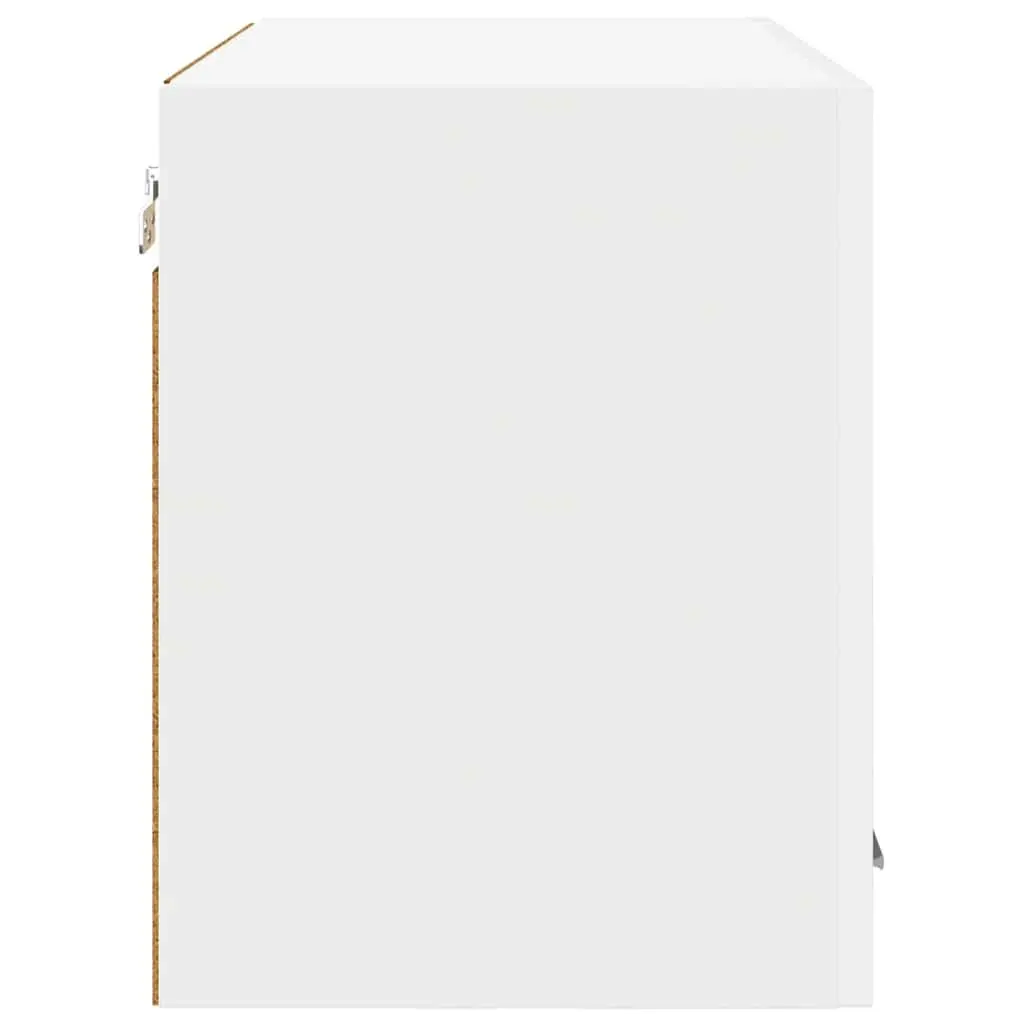 Hanging Kitchen Cabinet 2 pcs White Engineered Wood Modern Storage 60x31x40cm