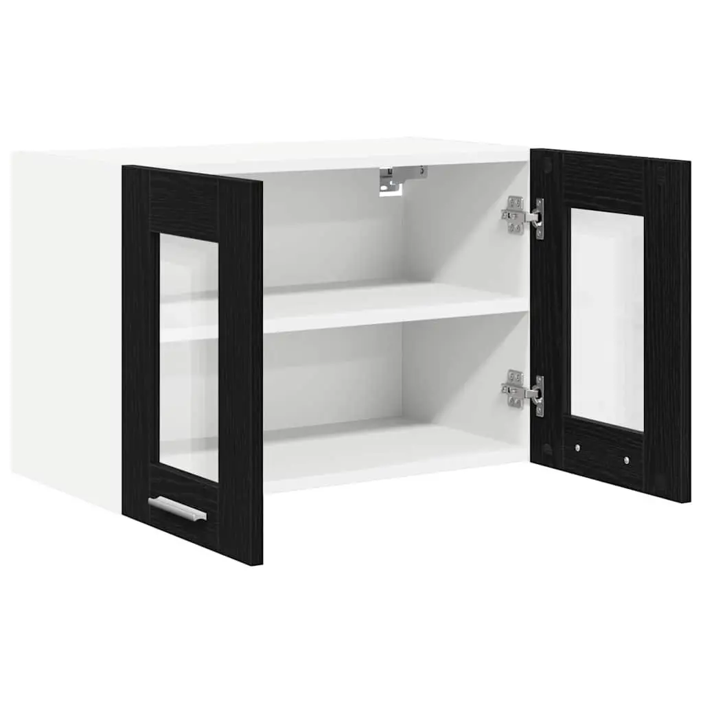 Black Oak Hanging Kitchen Cabinet