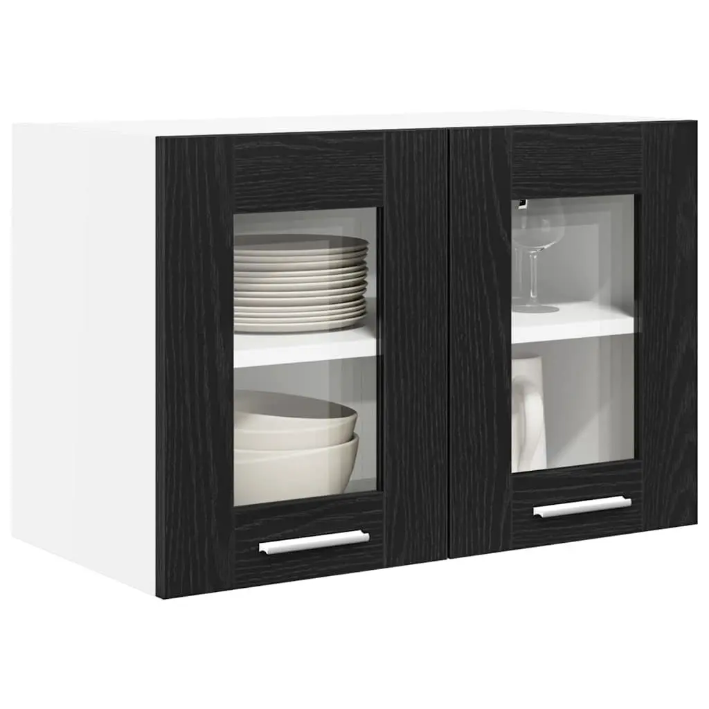 Black Oak Hanging Kitchen Cabinet