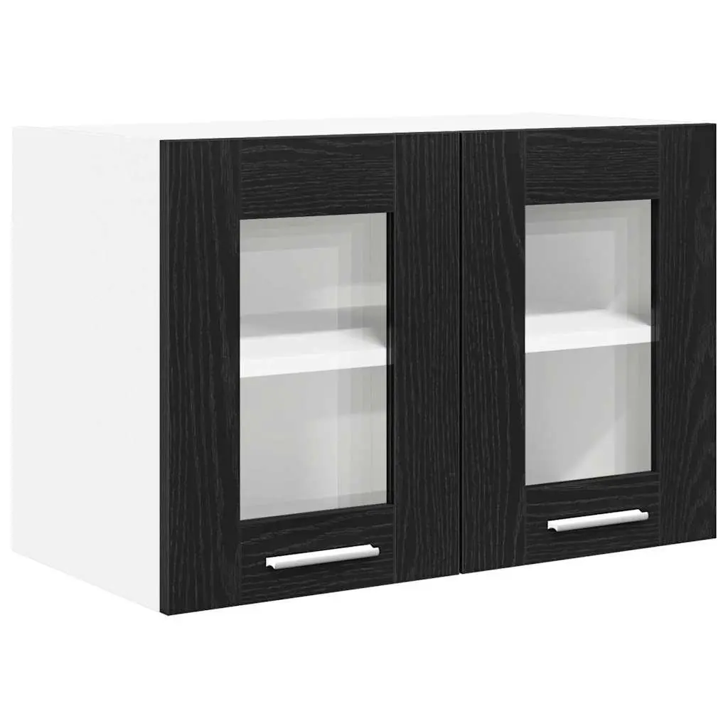 Black Oak Hanging Kitchen Cabinet