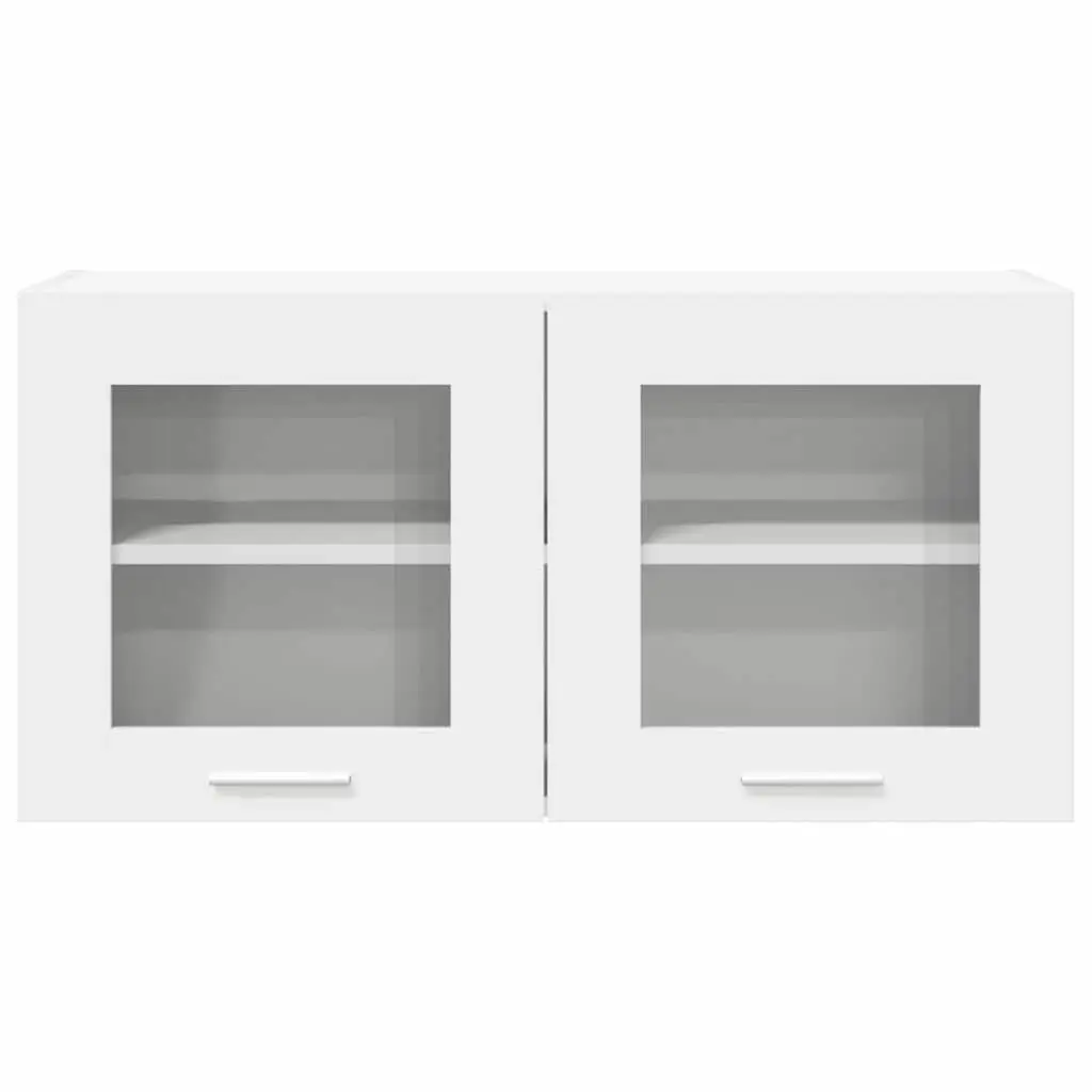 White Hanging Kitchen Cabinet with Door for Storage