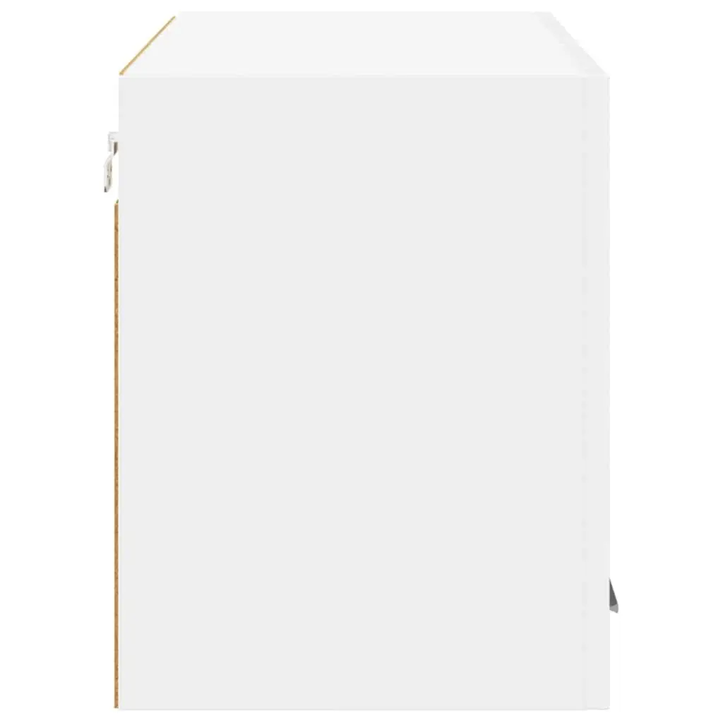 White Hanging Kitchen Cabinet with Door for Storage