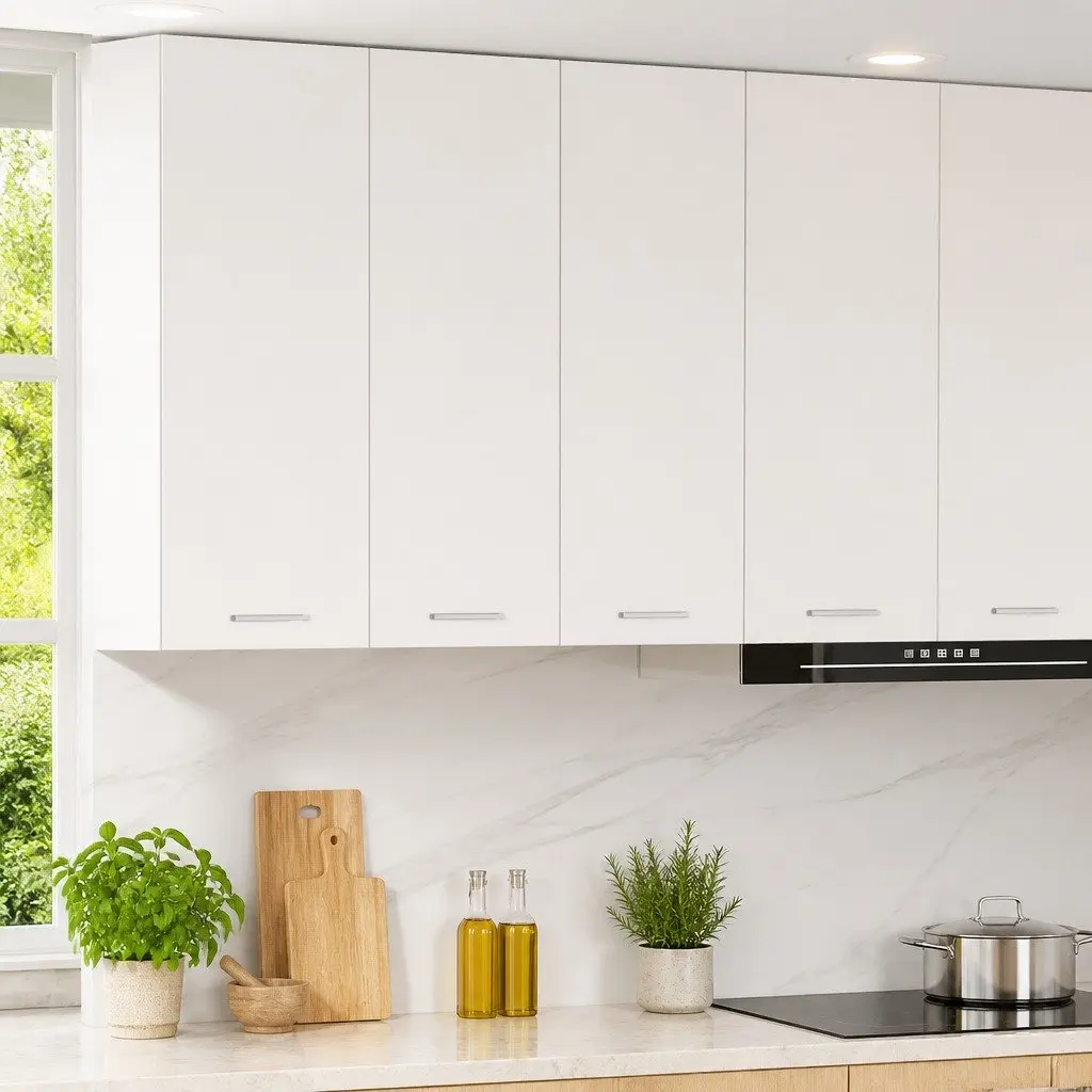 Hanging Cabinet 2 pcs White Kitchen Storage Engineered Wood 30 x 31 x 80 cm