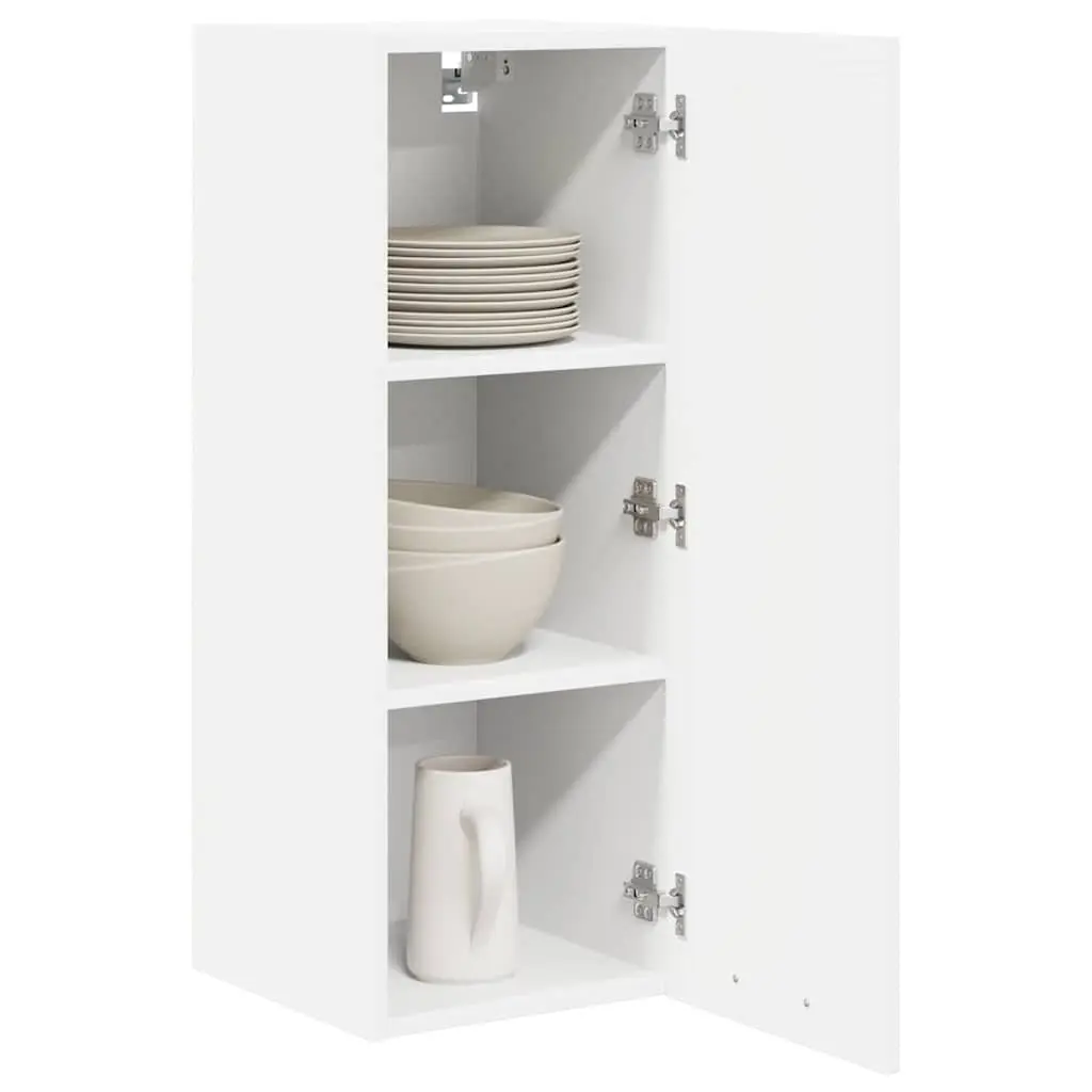 Hanging Cabinet 2 pcs White Kitchen Storage Engineered Wood 30 x 31 x 80 cm