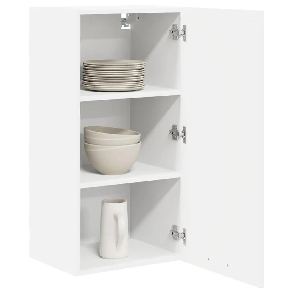 White Hanging Kitchen Cabinet with Door