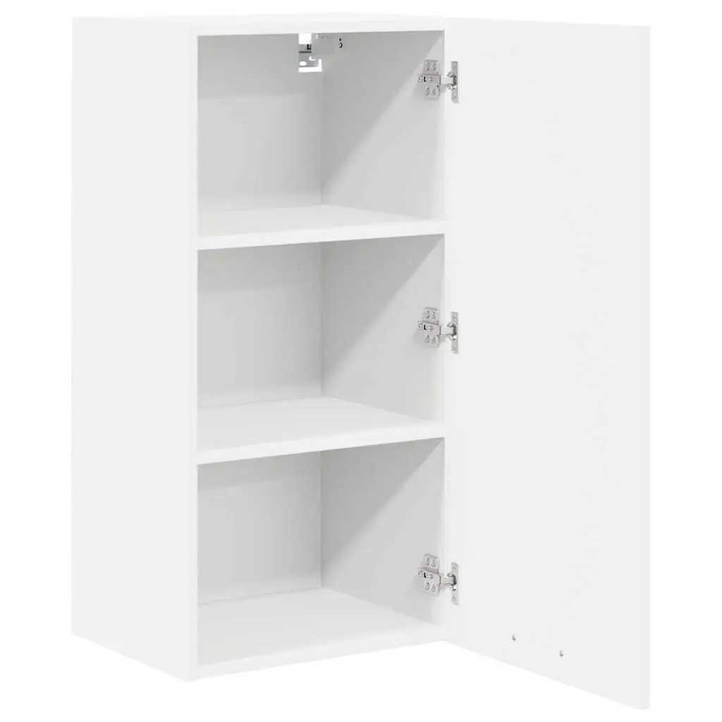 White Hanging Kitchen Cabinet with Door
