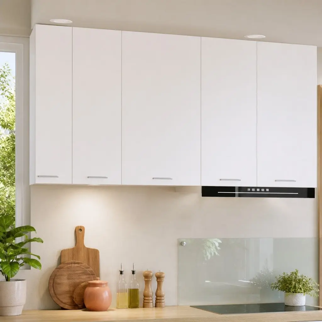 White Hanging Kitchen Cabinet for Storage