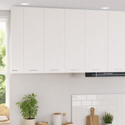Warm White Hanging Kitchen Cabinet for Stylish Storage
