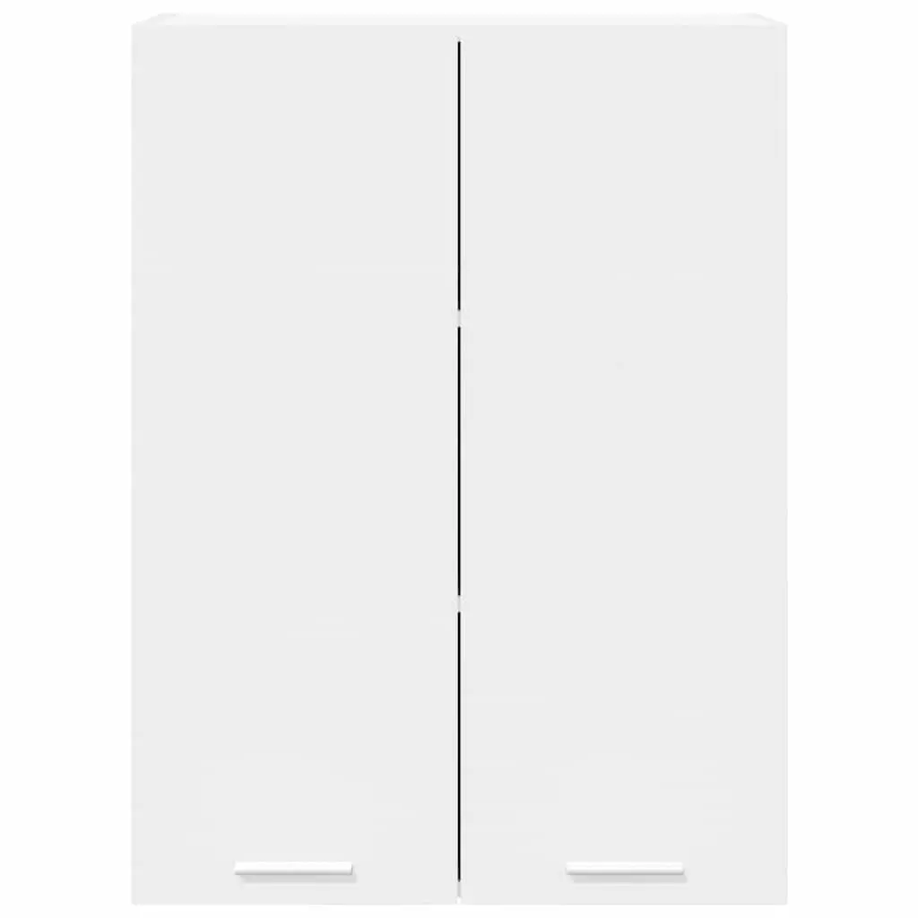 White Hanging Kitchen Cabinet with Door Storage Engineered Wood 60 x 31 x 80 cm