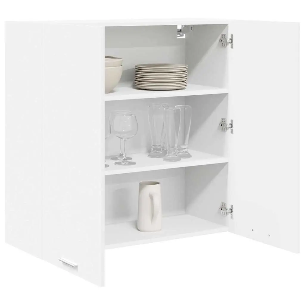 White Hanging Kitchen Cabinet with Door