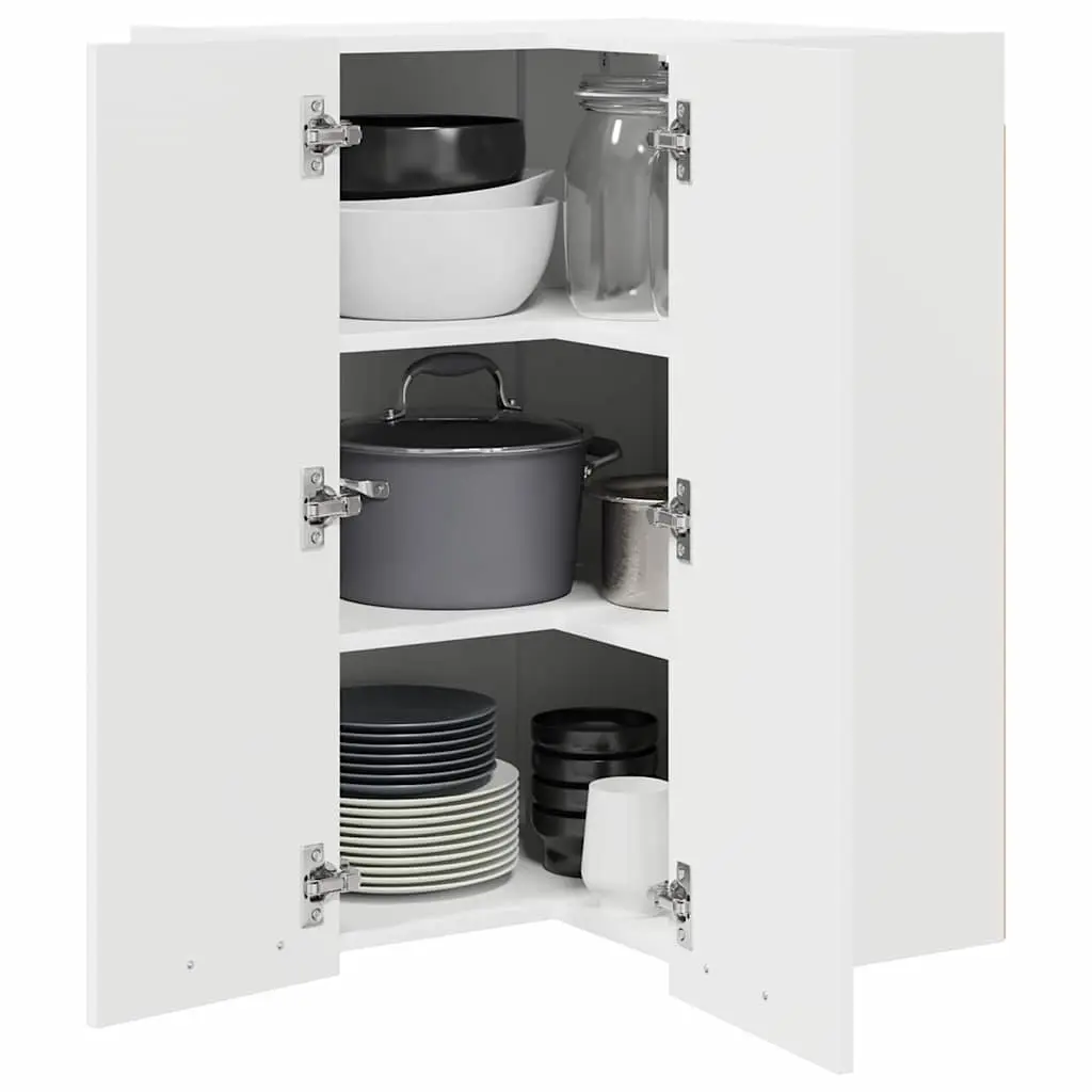 White Wall-Mounted Kitchen Storage Cabinet