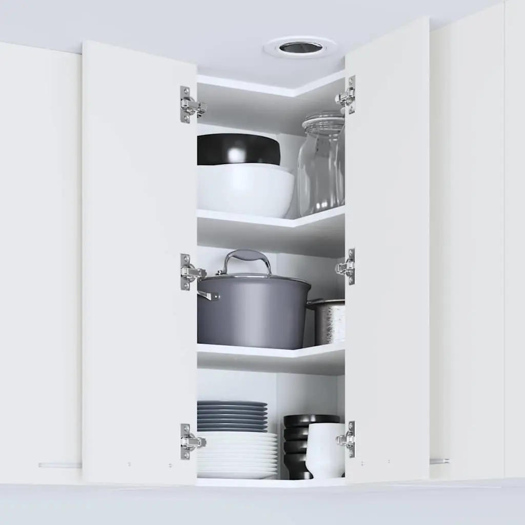 White Wall-Mounted Kitchen Storage Cabinet