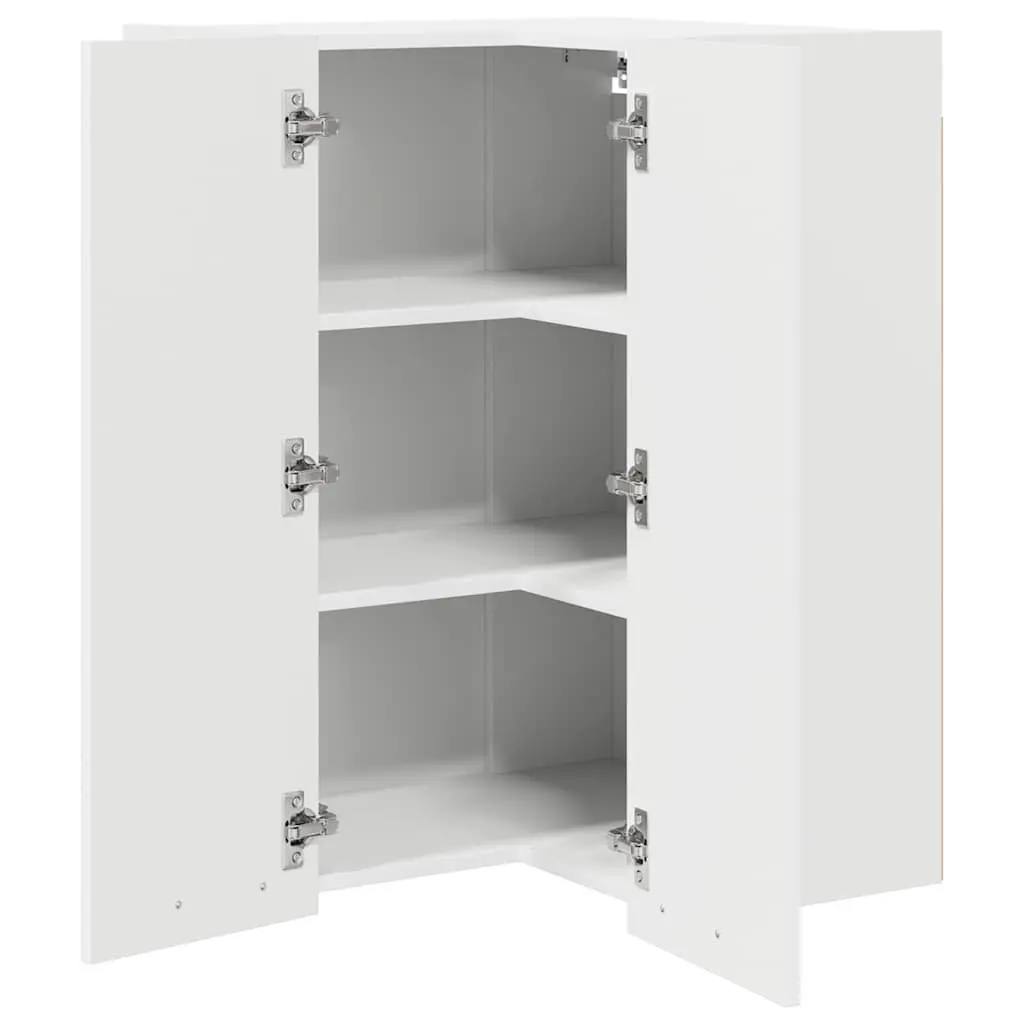 White Wall-Mounted Kitchen Storage Cabinet