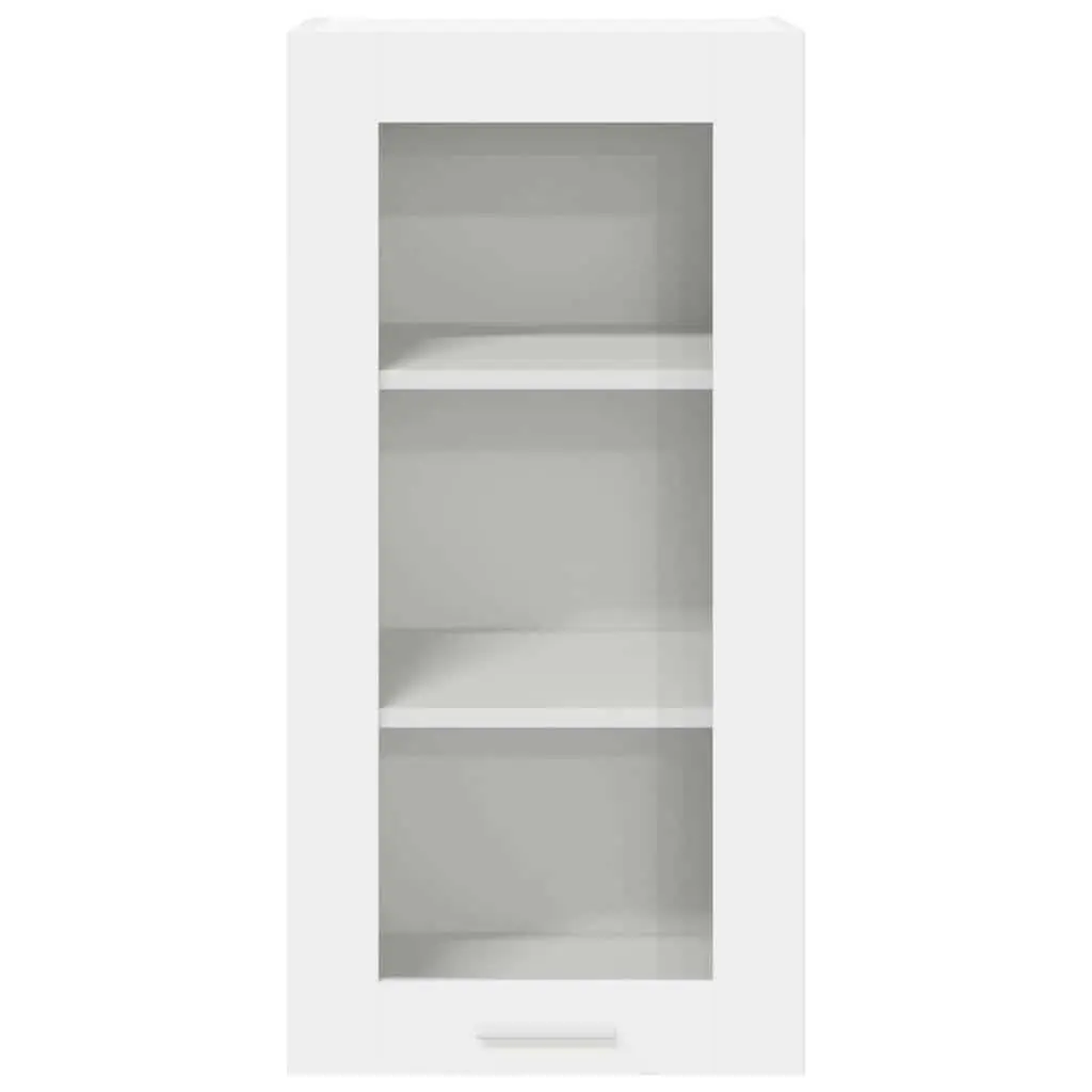 White Hanging Kitchen Cabinet with Door