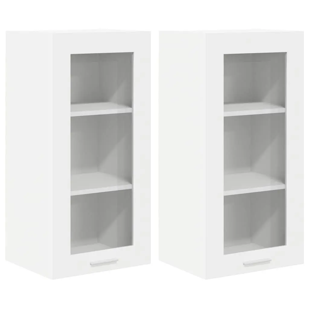 Hanging Kitchen Cabinet White 40 x 31 x 80 cm Engineered Wood 2 Piece
