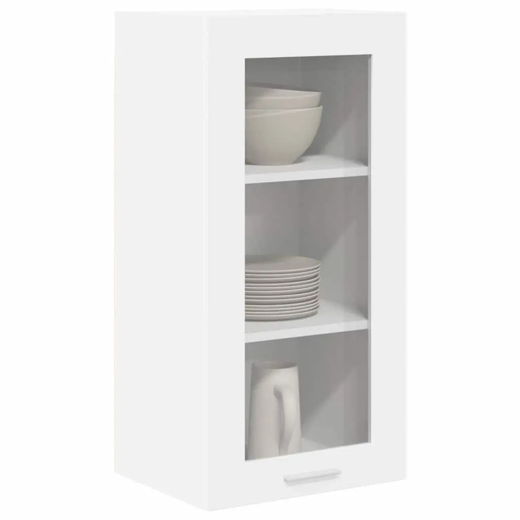 Hanging Kitchen Cabinet White 40 x 31 x 80 cm Engineered Wood 2 Piece